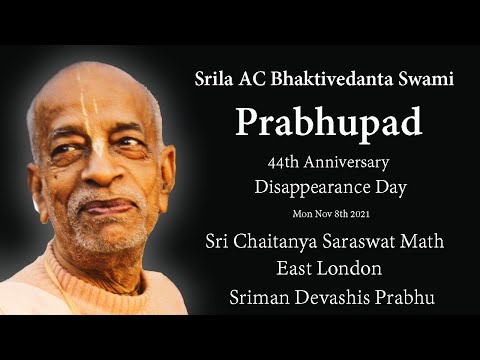 Srila Swami Maharaj Prabhupad   –   Disappearance Day