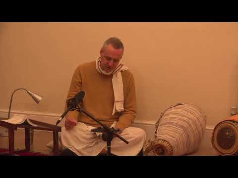 Evening reading with Keshavanada Prabhu