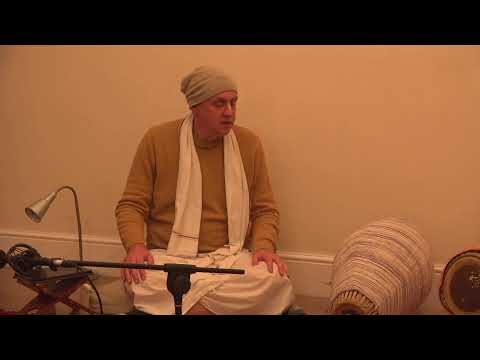 Evening reading with Keshavanada Prabhu