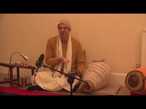 Morning reading with Keshavanada Prabhu