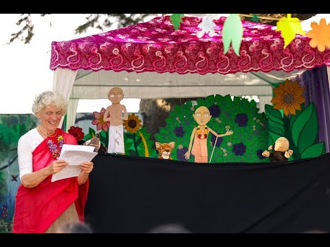 Puppet show depicting the pastime of Sriman Mahaprabhu in the Jarikhanda forest – 2023